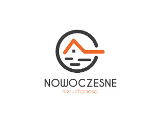 Projekt logo dla firmy nowoczesne nieruchomości | Projektowanie logo